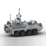 MOC-264966 M1128 Stryker MGS 1:35 Scale (V2) Building Blocks-LesDiy-MOC-Dark Grey