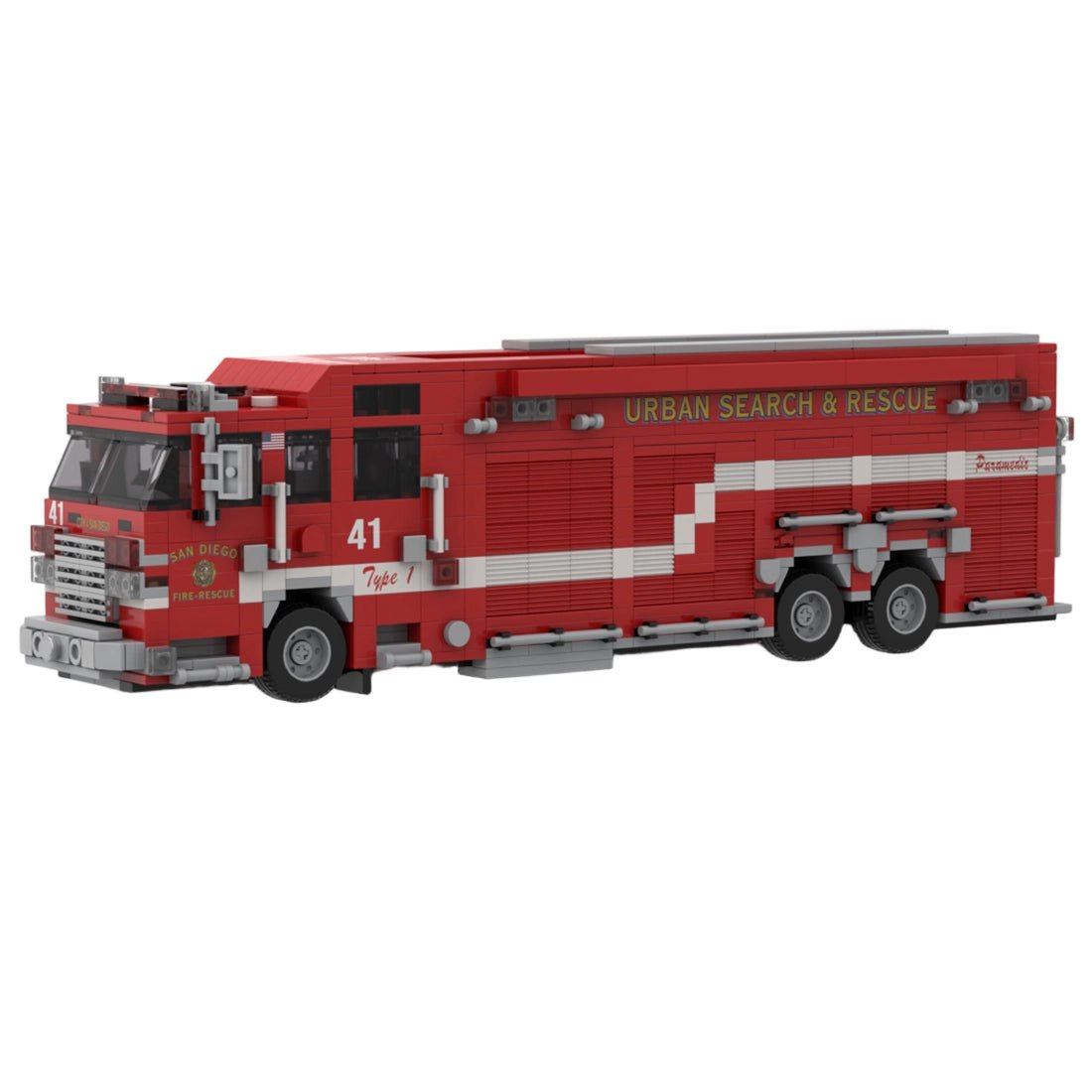 MOC-264986 2023 Pierce Arrow XT SDFR USAR 41 Building Blocks-LesDiy - 