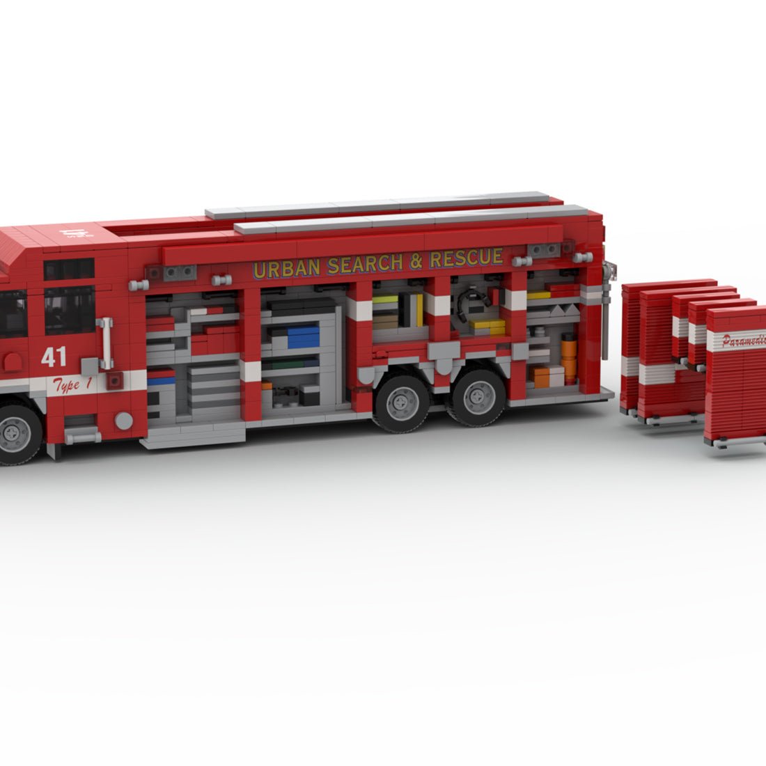 MOC-264986 2023 Pierce Arrow XT SDFR USAR 41 Building Blocks-LesDiy - 