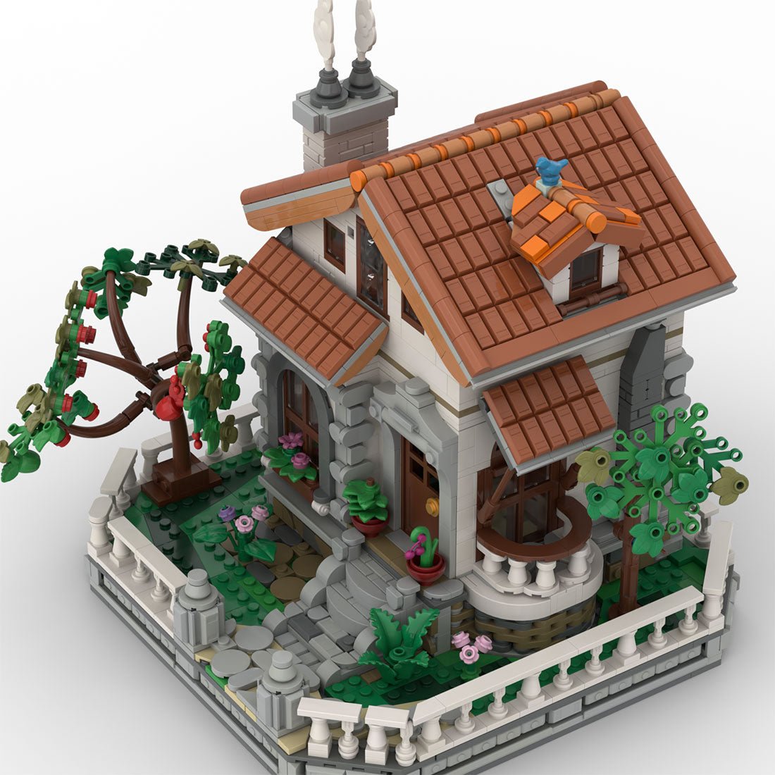 MOC-265072 Cozy Countryside Cottage Building Blocks-LesDiy-MOC-