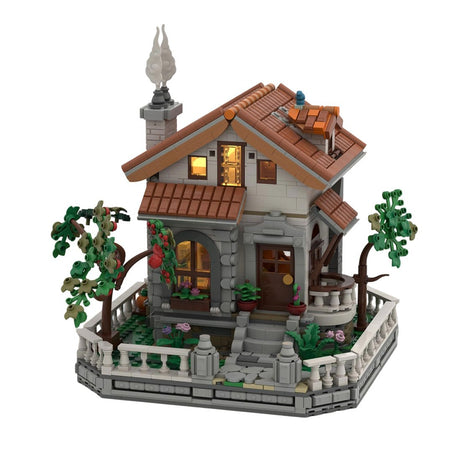 MOC-265072 Cozy Countryside Cottage Building Blocks-LesDiy-MOC-