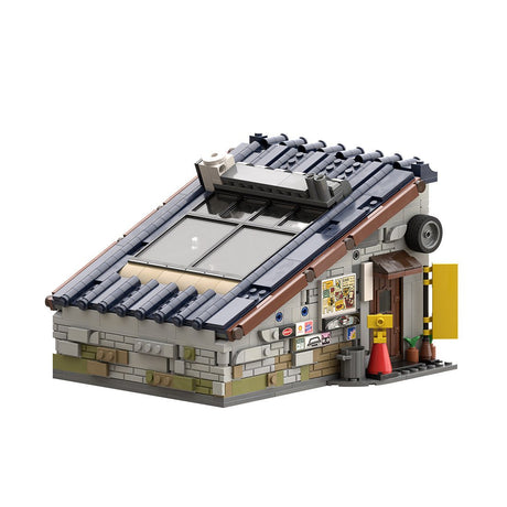 MOC-265598 Japan Backstreet Garage Building Blocks-LesDiy-MOC-