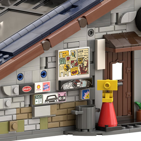 MOC-265598 Japan Backstreet Garage Building Blocks-LesDiy-MOC-