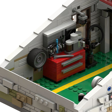MOC-265598 Japan Backstreet Garage Building Blocks-LesDiy-MOC-