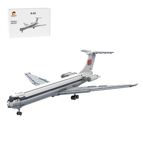 MOC-265942 IL-62 - Aeroflot Building Blocks-LesDiy-MOC-