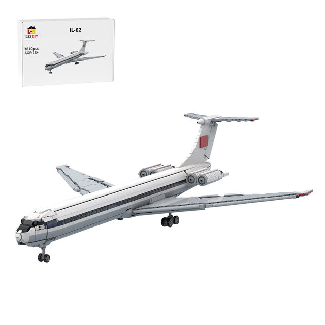 MOC-265942 IL-62 - Aeroflot Building Blocks-LesDiy-MOC-