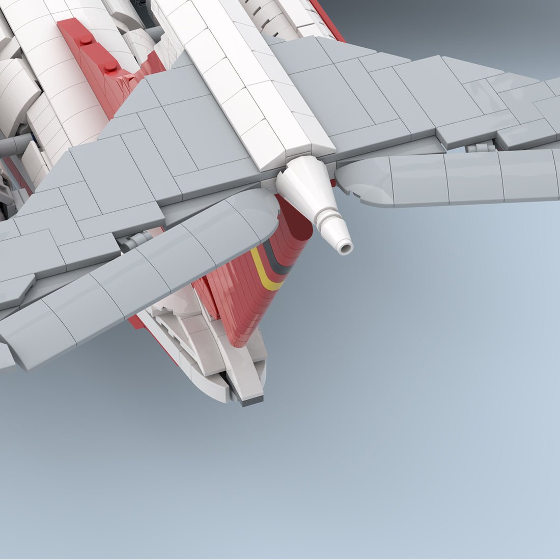 MOC-265945 IL-62 - Interflug Building Blocks-LesDiy-MOC-