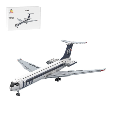 MOC-266001 IL-62 - LOT Polish Airlines Building Blocks-LesDiy-MOC-