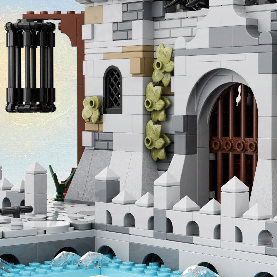 MOC-266198 Pirate Lock-Up Seafarer's Bay Building Blocks-LesDiy-MOC-