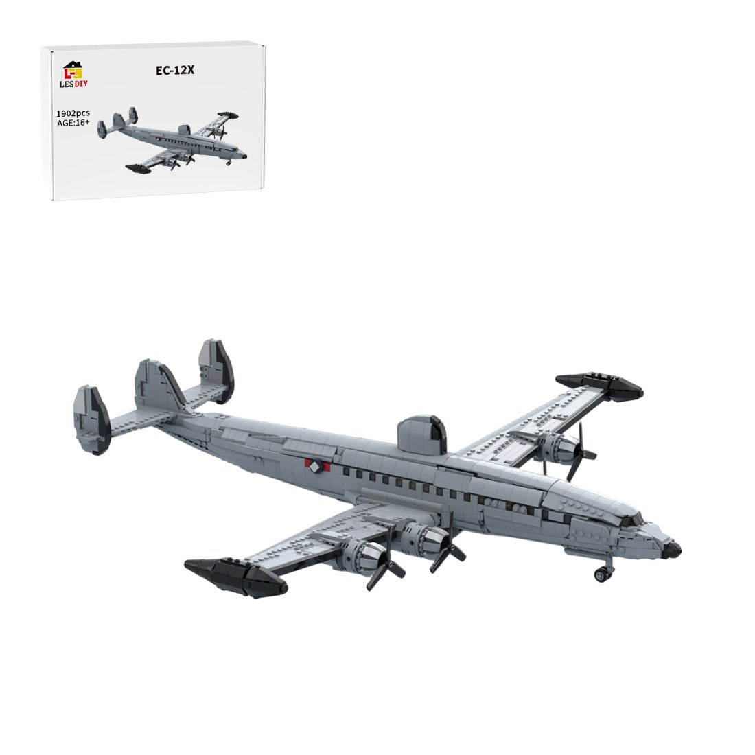 MOC-266373 Lockheed EC-121 Warning Star Building Blocks-LesDiy-MOC-