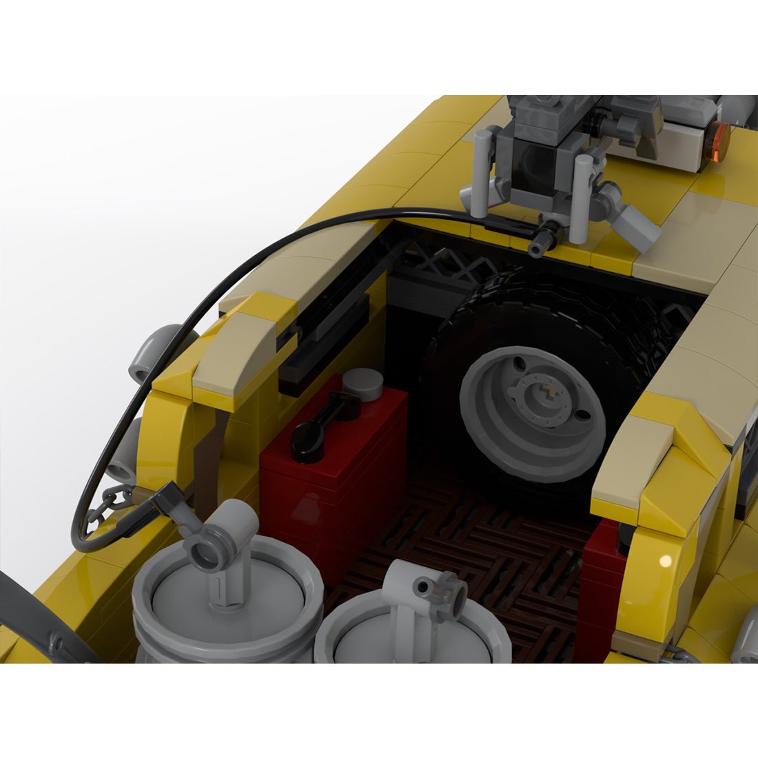MOC-266702 1:18 Wasteland Taxi Building Blocks-LesDiy-MOC-