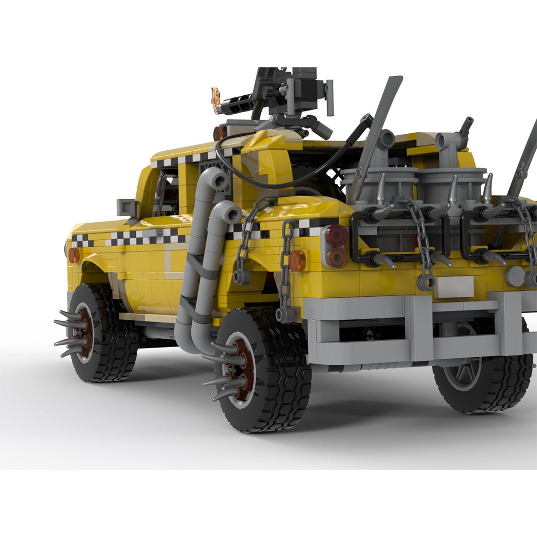 MOC-266702 1:18 Wasteland Taxi Building Blocks-LesDiy-MOC-