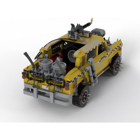 MOC-266702 1:18 Wasteland Taxi Building Blocks-LesDiy-MOC-