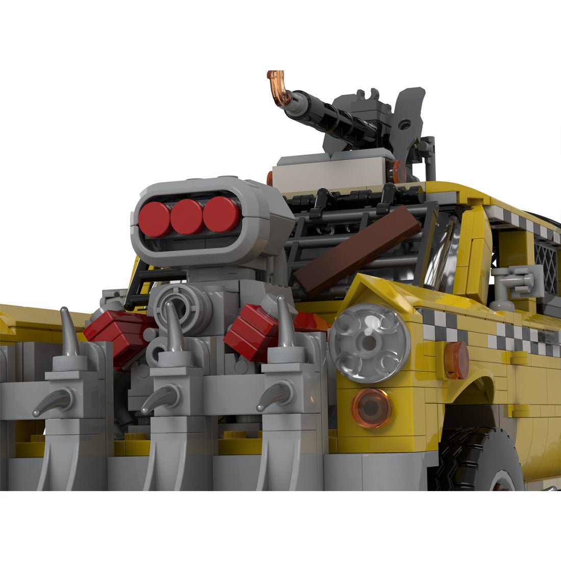 MOC-266702 1:18 Wasteland Taxi Building Blocks-LesDiy-MOC-