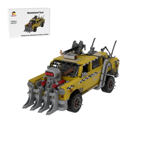 MOC-266702 1:18 Wasteland Taxi Building Blocks-LesDiy-MOC-