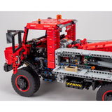MOC-267088 Unimog Tow Truck 1:10 Scale 4x4 Heavy Tow Truck Building Blocks-LesDiy-MOC-