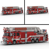 MOC-267135 2016-2017 Pierce Arrow XT Fire Truck RMA SDFR Building Blocks-LesDiy - 