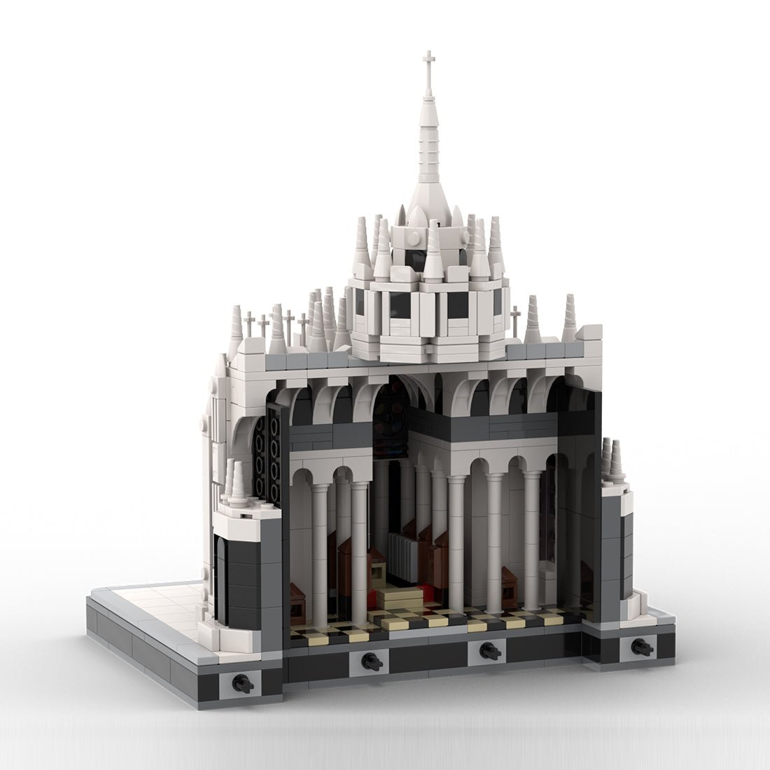 MOC-268717 Duomo di Milano Cathedral Building Blocks-LesDiy-MOC-