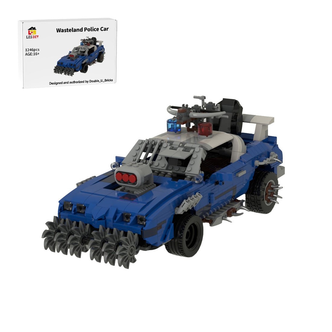 MOC-269036 1:18 Wasteland Police Building Blocks-LesDiy-MOC-