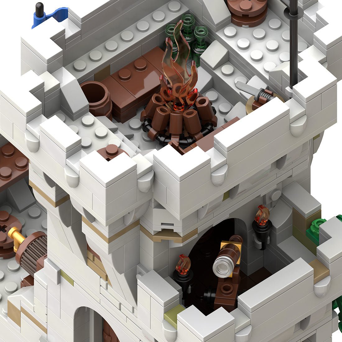 MOC-269330 Black Falcon's Outpost Castle Building Blocks-LesDiy-MOC-