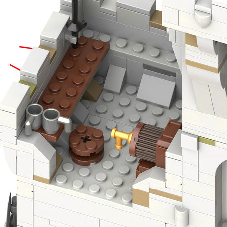 MOC-269330 Black Falcon's Outpost Castle Building Blocks-LesDiy-MOC-