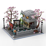 MOC-269494 Lion Head Garden Japanese Shrine Building Blocks-LesDiy-MOC-