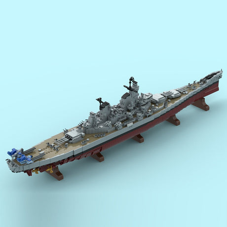 MOC-270039 Iowa Class Battleship Building Blocks-LesDiy-MOC-