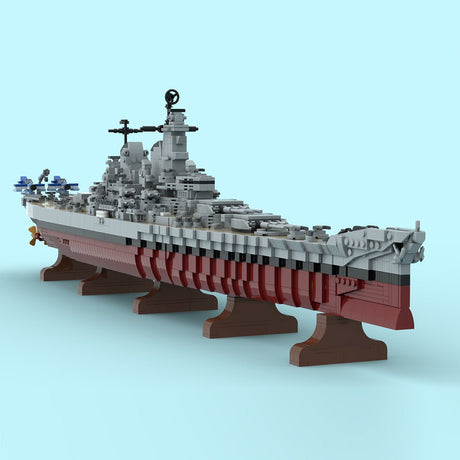MOC-270039 Iowa Class Battleship Building Blocks-LesDiy-MOC-