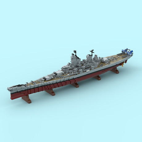 MOC-270039 Iowa Class Battleship Building Blocks-LesDiy-MOC-