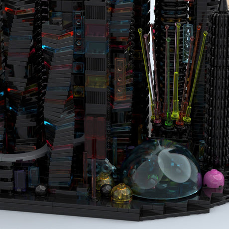 MOC-270096 Bay City Altered Carbon-Inspired Cyberpunk Microcity Building Blocks-LesDiy-MOC-