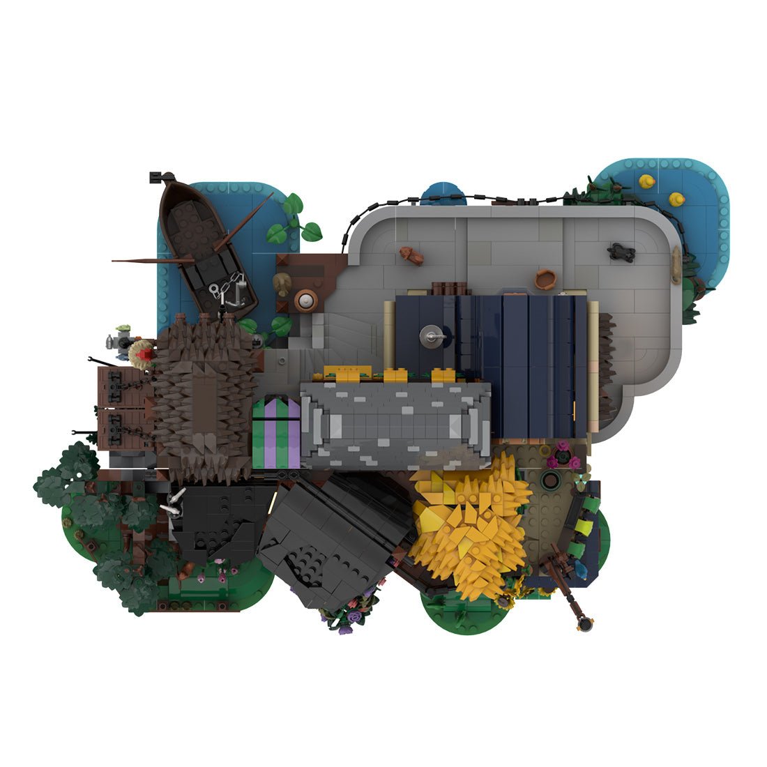 MOC-270222 Old Town Wharf Building Blocks-LesDiy-Building Blocks-