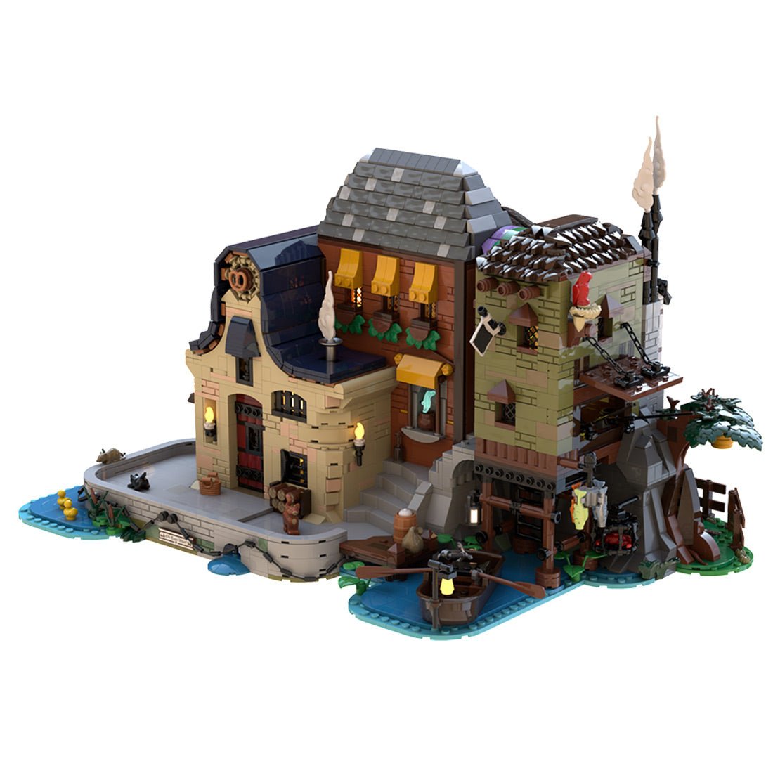 MOC-270222 Old Town Wharf Building Blocks-LesDiy-Building Blocks-