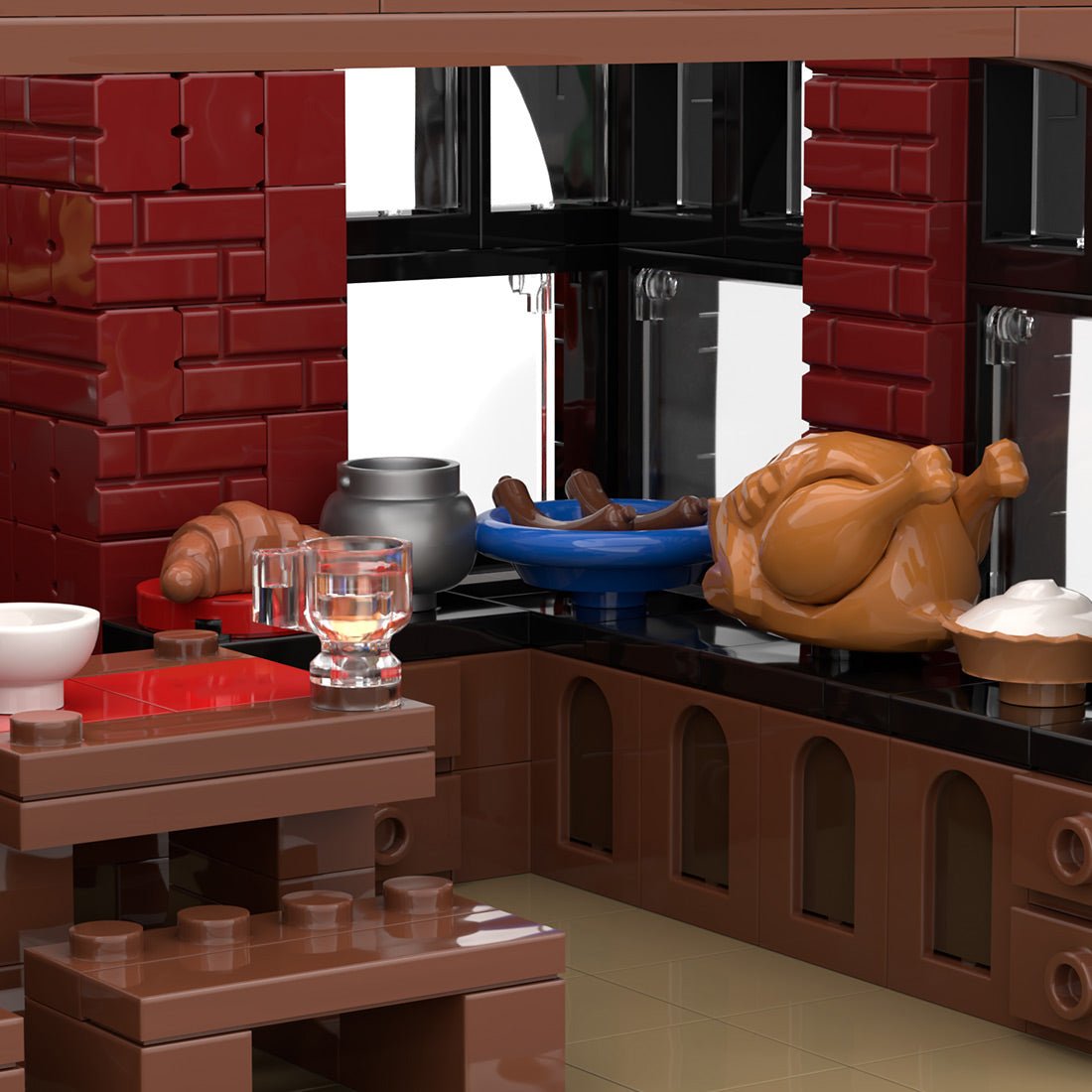 MOC-275366 The Frosty Pint Winter Village Pub Building Blocks-LesDiy-MOC-