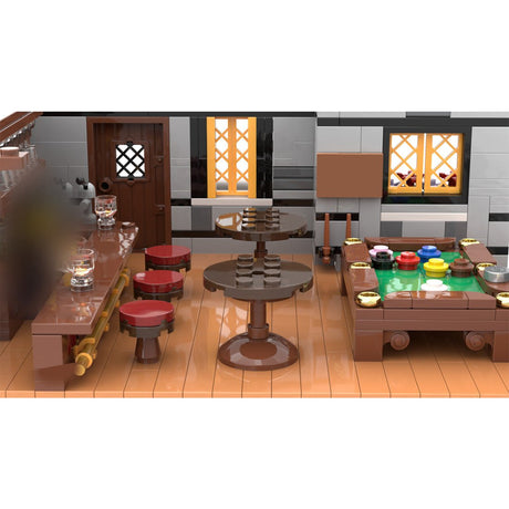 MOC-275366 The Frosty Pint Winter Village Pub Building Blocks-LesDiy-MOC-