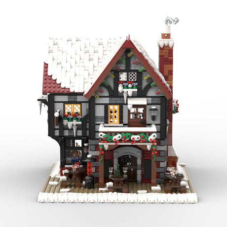 MOC-275366 The Frosty Pint Winter Village Pub Building Blocks-LesDiy-MOC-