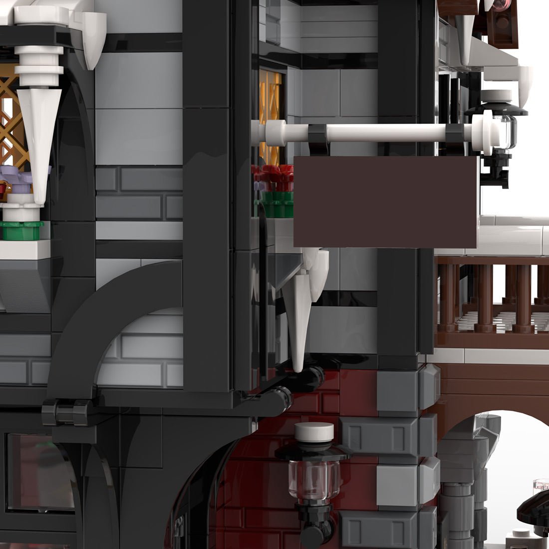 MOC-275366 The Frosty Pint Winter Village Pub Building Blocks-LesDiy-MOC-