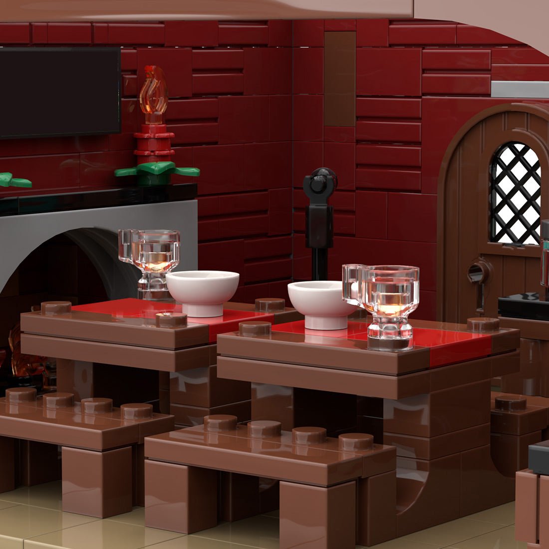 MOC-275366 The Frosty Pint Winter Village Pub Building Blocks-LesDiy-MOC-