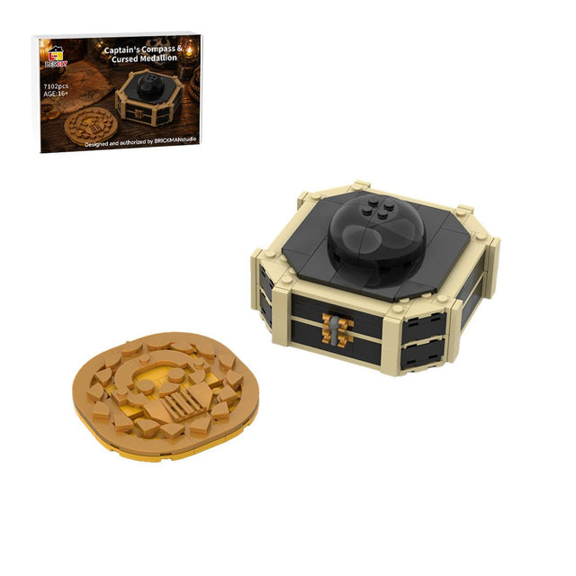 MOC-275586 Pirates of the Caribbean Captain’s Compass & Cursed Medallion Building Blocks-LesDiy-MOC-