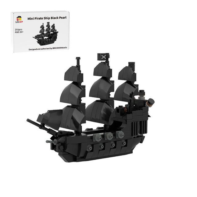 MOC-275988 The Black Pearl Mini Ship Building Blocks-LesDiy-MOC-