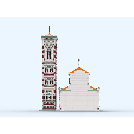 MOC-276345 Partial Cathedral of Florence & Giotto's Campanile Building Blocks-LesDiy-MOC-