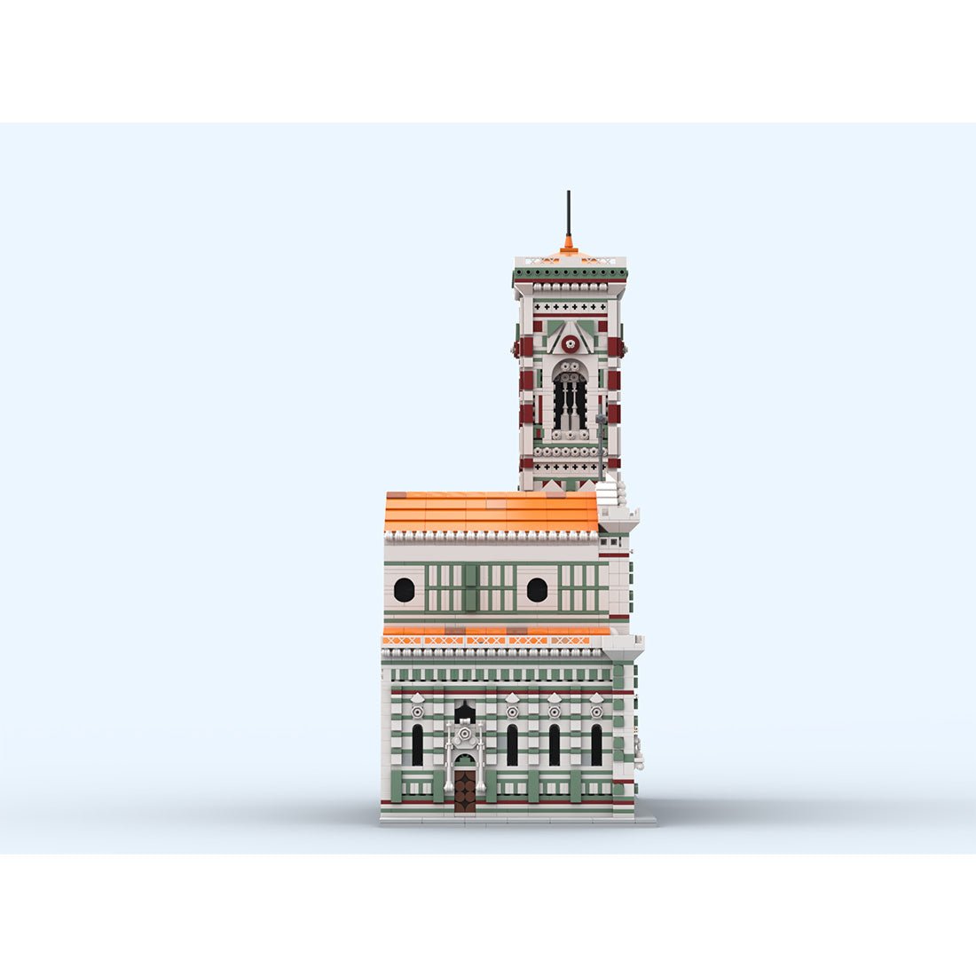 MOC-276345 Partial Cathedral of Florence & Giotto's Campanile Building Blocks-LesDiy-MOC-