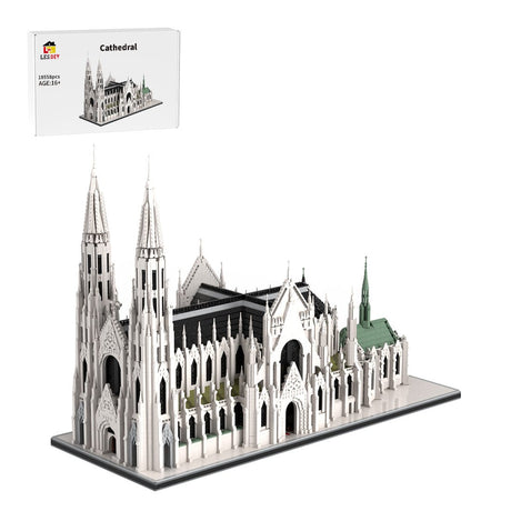 MOC-276548 NYC Saint Patrick's Cathedral Building Blocks-LesDiy-MOC-