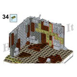 MOC - 32889 Ruined City Bricks Compitable with Lego - LesDiy - street house