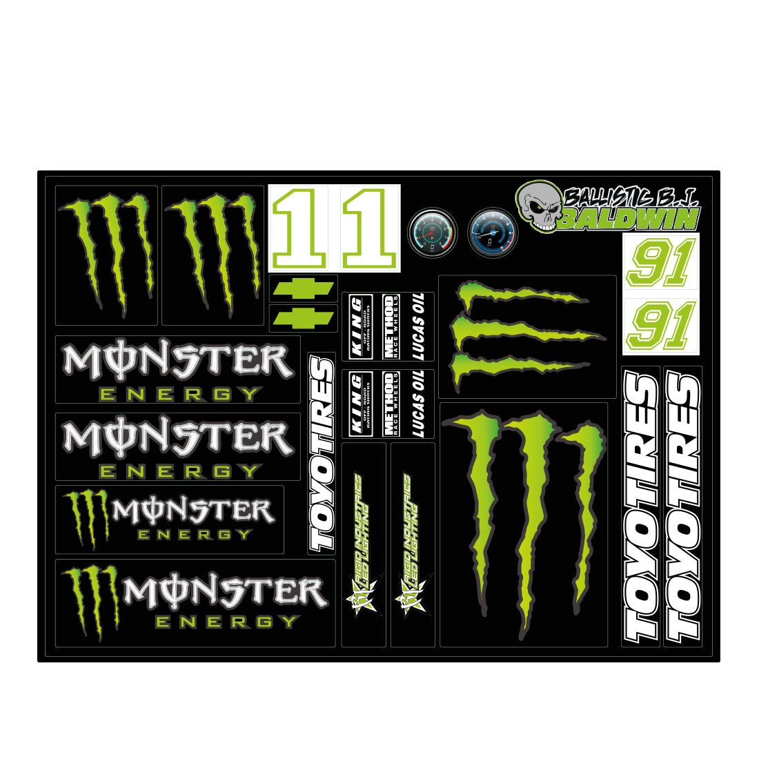 MOC - 3320 Monster Energy Recoil Baja Truck - LesDiy - 