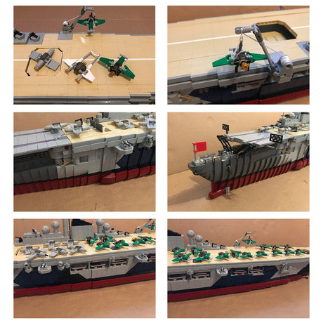 MOC-34030 Graf Zeppelin Aircraft Carrier Building Blocks-LesDiy-MOC-