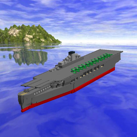 MOC-34030 Graf Zeppelin Aircraft Carrier Building Blocks-LesDiy-MOC-