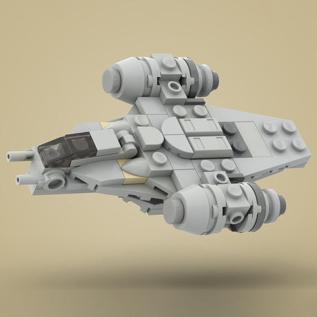 MOC - 38715 Micro Razor Crest Spaceship Model - LesDiy - 