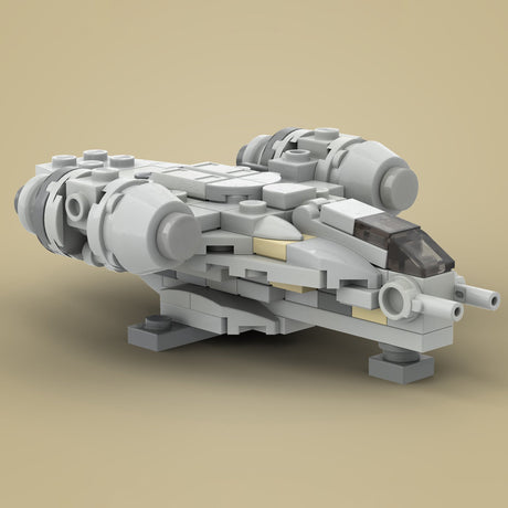 MOC - 38715 Micro Razor Crest Spaceship Model - LesDiy - 