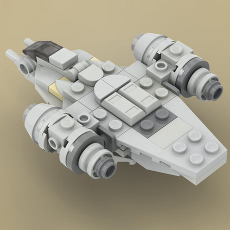 MOC - 38715 Micro Razor Crest Spaceship Model - LesDiy - 