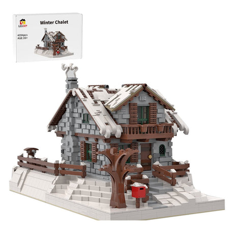 MOC - 38793 Winter Chalet Building Blocks - LesDiy - 